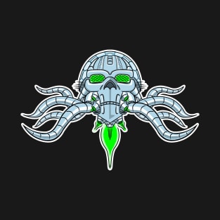 Brainiac Skull Ship T-Shirt