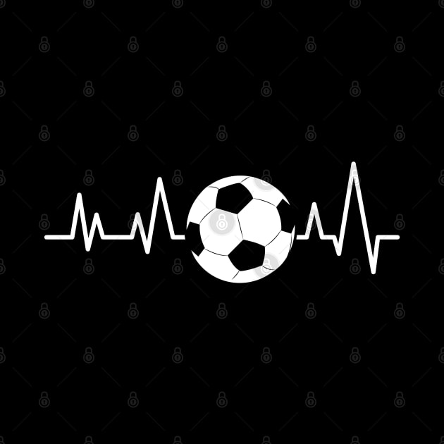 Heartbeat Pulse - Football / Soccer by DesignWood-Sport