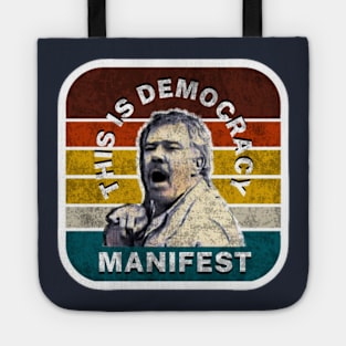 This Is Democracy Manifest- Retro Vintage Tote