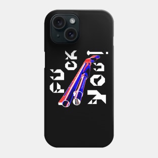 Fuck You, v. White Text Phone Case