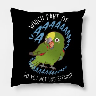 Yellow-crowned Amazon Parrot Aaaa Pillow