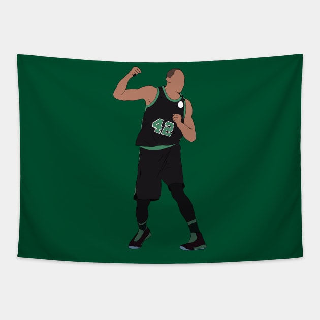 Al Horford Excited Tapestry by rattraptees