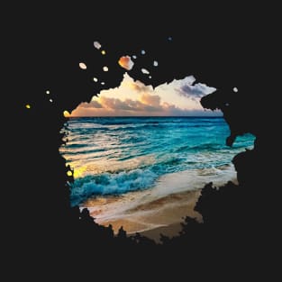 Splash Silhouette Ocean T-Shirt