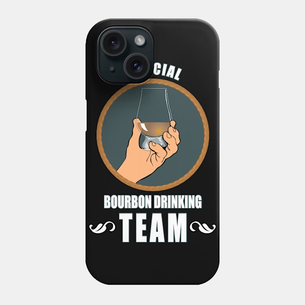 Official Bourbon Drinking Team Phone Case by Carrie T Designs