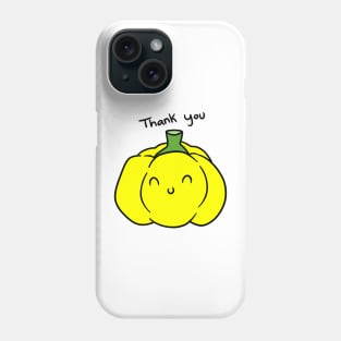 Thank You Yellow Bell Pepper Phone Case