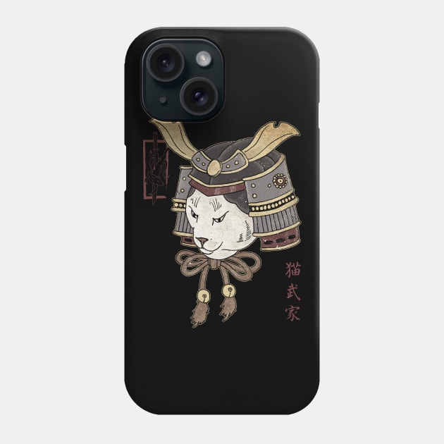 Traditional Japanese Tattoo Cat Samurai Phone Case by GeekMachine