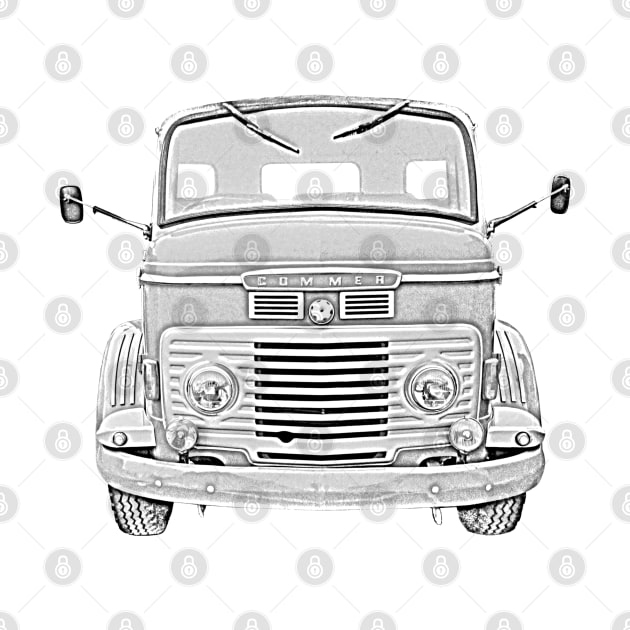 Commer 1950s classic heavy lorry by soitwouldseem