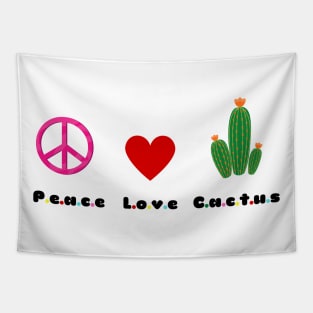 peace, love, cactus Tapestry