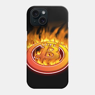 Bitcoin is lit Phone Case