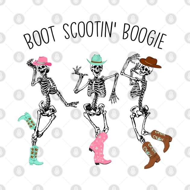 Boot Scootin Spooky Skeleton Cowboy by TrikoGifts