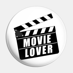 Movie Lover Clapperboard Pin