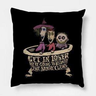 We're Going to Kidnap the Sandy Claws Pillow