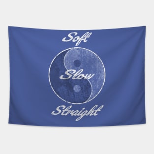 Soft slow straight qi gong tai chi energy flow Tapestry