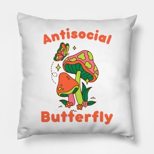 Antisocial butterfly Pillow