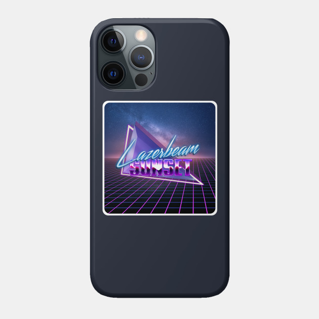 Lazerbeam Sunset Album Logo - 80s Retro - Phone Case