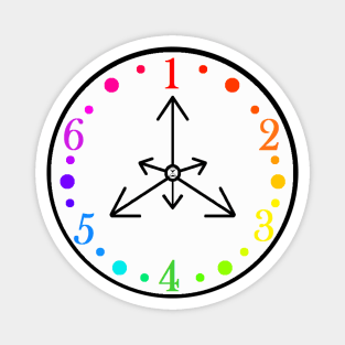 Color Clock Magnet