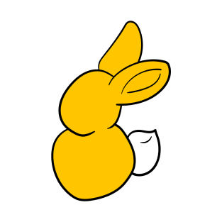 Yellow Easter Bunny Logo T-Shirt