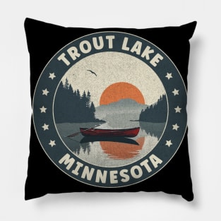 Trout Lake Minnesota Sunset Pillow
