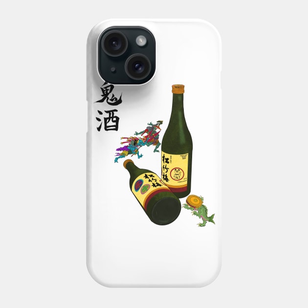 Drink Demon Sake Phone Case by Neko Night Market