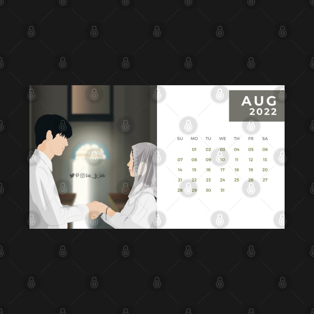 Calendar 2022 August with Korean Dramas by ayshatazin