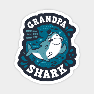 Grandpa Shark Magnet