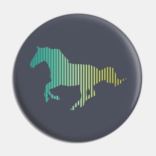 Stallion Multi-color Animal Gradient Pin