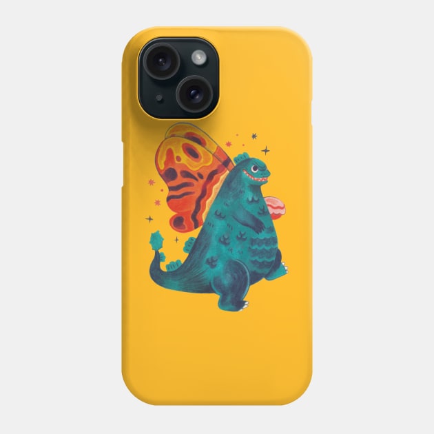 Mothzilla ! Phone Case by alan melele