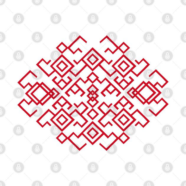 Geometric Slavic Pattern by Silentrebel