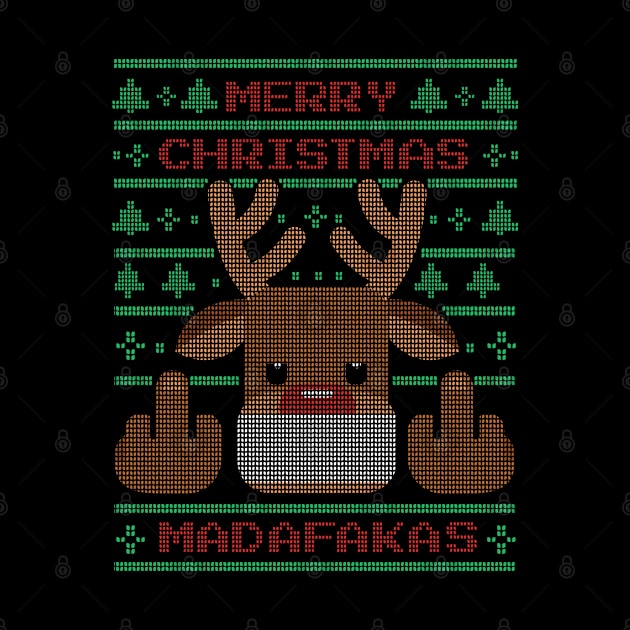 Merry Christmas Madafakas Ugly Christmas by PlimPlom