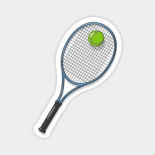 Tennis Racket and Ball Magnet