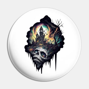 Skull|Trippy|Dark| Pin