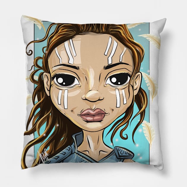 Pop Culture Caricature #15 - Valkyrie Pillow by yazgar