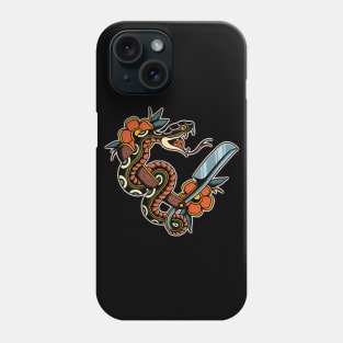 Snake & Straight Razor Phone Case