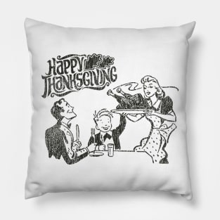 Happy Vintage Thanksgiving Pillow