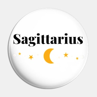 Sagittarius Moons and Stars Pin