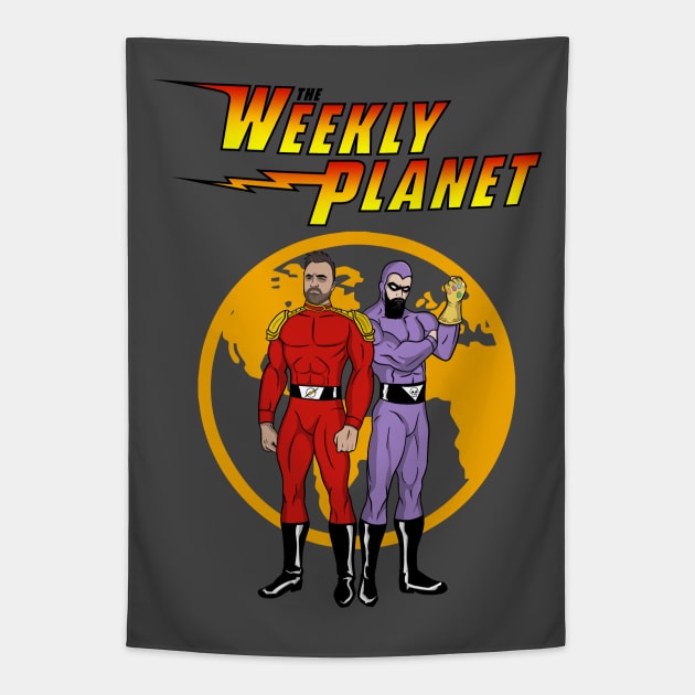 Weekly Planet vs. Defenders of the Earth Tapestry by Weekly Planet Posters