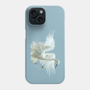 Great White Egret Landing! Phone Case