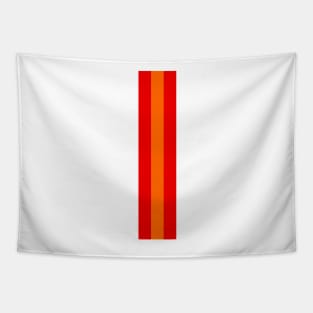 Retro American Football Stripes Tampa Bay White, Red, Orange Tapestry