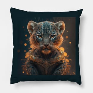 Cute jaguar baby Pillow