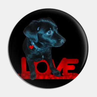 My Black Dog Pin