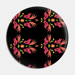 Fantasy flowers pattern Pin