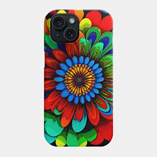 Colorful Rainbow Flower 104 Phone Case