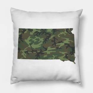 South Dakota Camo Pillow