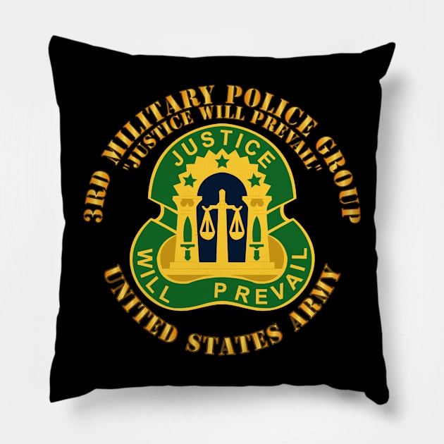 3rd Military Police Group - DUI - Justice Will Prevail Pillow by twix123844