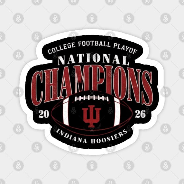 Indiana Hoosiers National Championship Magnet by dtr_art