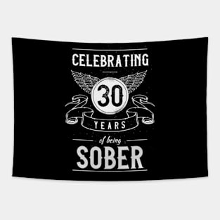 Sobriety Recovery Anniversary 30 Years Sober Tapestry