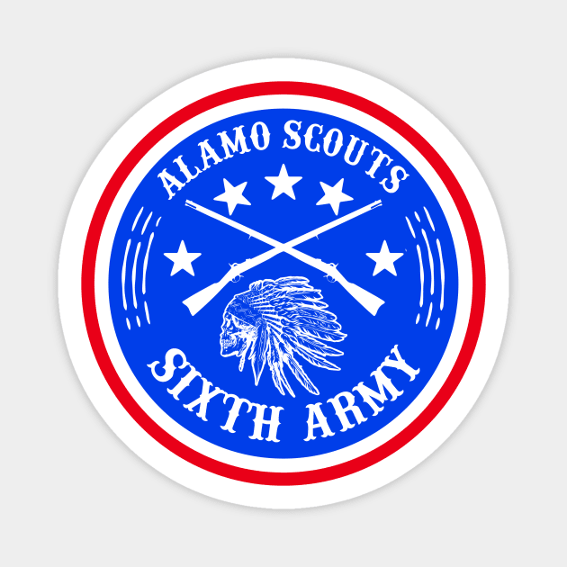 ALAMO SCOUTS 6TH ARMY LOGO DESIGN Magnet by theanomalius_merch