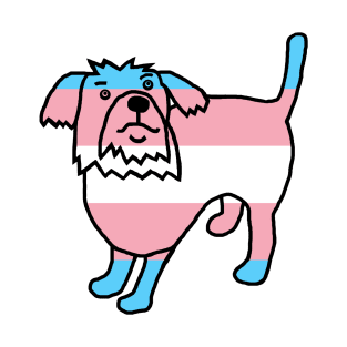 Transgender Pride Flag Dog T-Shirt