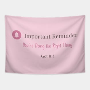 You are doing the right thing Tapestry