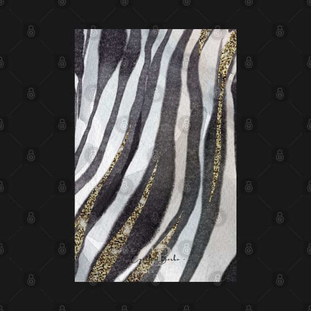 Zebra pattern - Jungle Gold by CB Designs & Creations